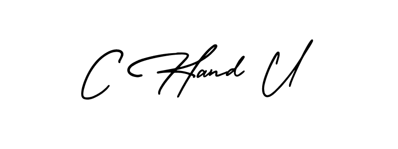 Once you've used our free online signature maker to create your best signature AmerikaSignatureDemo-Regular style, it's time to enjoy all of the benefits that C Hand U name signing documents. C Hand U signature style 3 images and pictures png