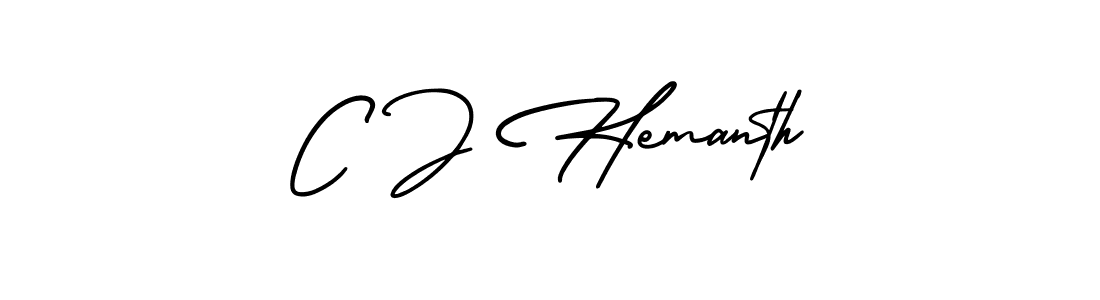 You can use this online signature creator to create a handwritten signature for the name C J Hemanth. This is the best online autograph maker. C J Hemanth signature style 3 images and pictures png