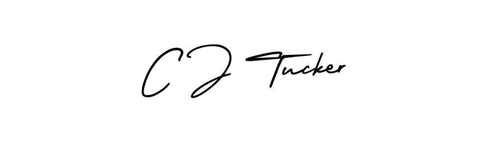 C J Tucker stylish signature style. Best Handwritten Sign (AmerikaSignatureDemo-Regular) for my name. Handwritten Signature Collection Ideas for my name C J Tucker. C J Tucker signature style 3 images and pictures png