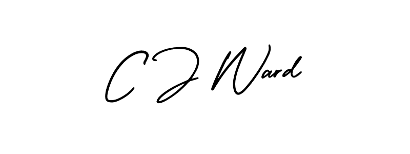 How to Draw C J Ward signature style? AmerikaSignatureDemo-Regular is a latest design signature styles for name C J Ward. C J Ward signature style 3 images and pictures png