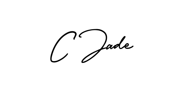 Once you've used our free online signature maker to create your best signature AmerikaSignatureDemo-Regular style, it's time to enjoy all of the benefits that C Jade name signing documents. C Jade signature style 3 images and pictures png