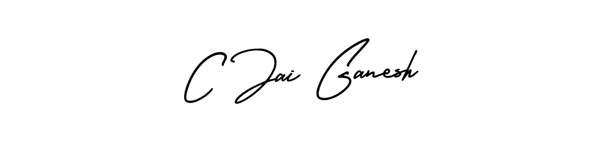 AmerikaSignatureDemo-Regular is a professional signature style that is perfect for those who want to add a touch of class to their signature. It is also a great choice for those who want to make their signature more unique. Get C Jai Ganesh name to fancy signature for free. C Jai Ganesh signature style 3 images and pictures png