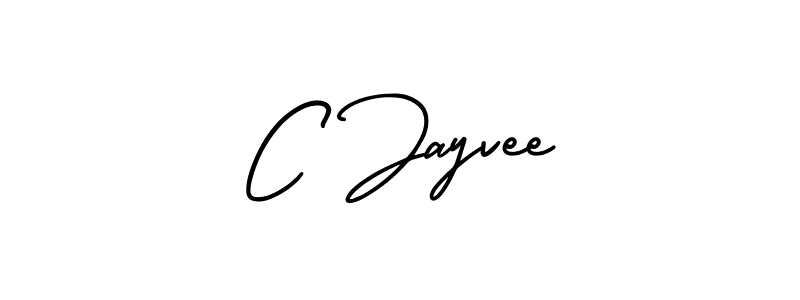 How to make C Jayvee signature? AmerikaSignatureDemo-Regular is a professional autograph style. Create handwritten signature for C Jayvee name. C Jayvee signature style 3 images and pictures png