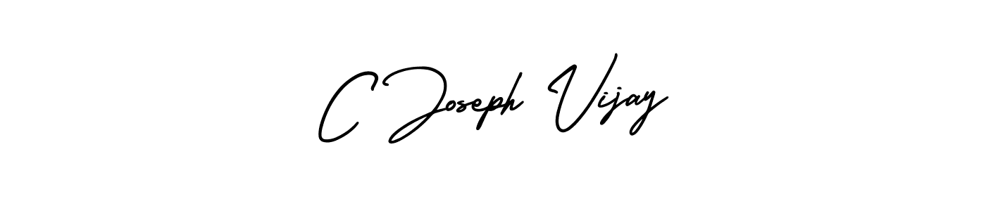 Similarly AmerikaSignatureDemo-Regular is the best handwritten signature design. Signature creator online .You can use it as an online autograph creator for name C Joseph Vijay. C Joseph Vijay signature style 3 images and pictures png