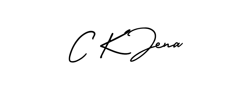 if you are searching for the best signature style for your name C K Jena. so please give up your signature search. here we have designed multiple signature styles  using AmerikaSignatureDemo-Regular. C K Jena signature style 3 images and pictures png