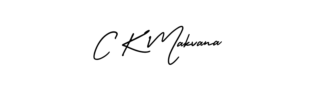 Design your own signature with our free online signature maker. With this signature software, you can create a handwritten (AmerikaSignatureDemo-Regular) signature for name C K Makvana. C K Makvana signature style 3 images and pictures png
