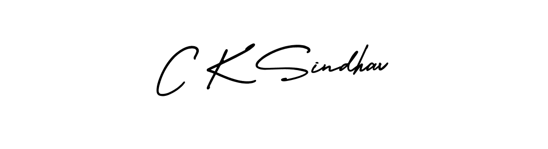 Create a beautiful signature design for name C K Sindhav. With this signature (AmerikaSignatureDemo-Regular) fonts, you can make a handwritten signature for free. C K Sindhav signature style 3 images and pictures png