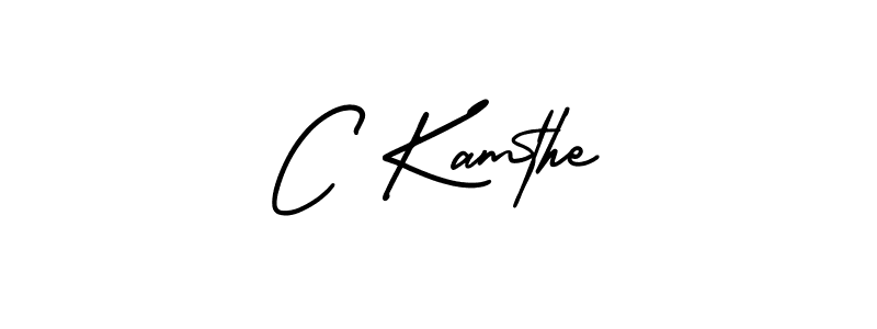 Make a beautiful signature design for name C Kamthe. Use this online signature maker to create a handwritten signature for free. C Kamthe signature style 3 images and pictures png