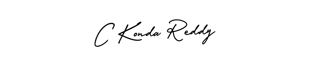 This is the best signature style for the C Konda Reddy name. Also you like these signature font (AmerikaSignatureDemo-Regular). Mix name signature. C Konda Reddy signature style 3 images and pictures png