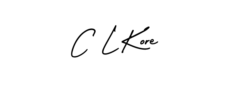 It looks lik you need a new signature style for name C L Kore. Design unique handwritten (AmerikaSignatureDemo-Regular) signature with our free signature maker in just a few clicks. C L Kore signature style 3 images and pictures png