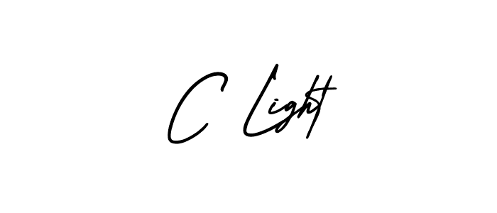 How to make C Light signature? AmerikaSignatureDemo-Regular is a professional autograph style. Create handwritten signature for C Light name. C Light signature style 3 images and pictures png