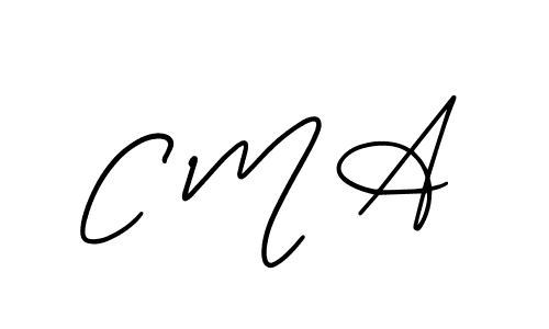 How to make C M A signature? AmerikaSignatureDemo-Regular is a professional autograph style. Create handwritten signature for C M A name. C M A signature style 3 images and pictures png