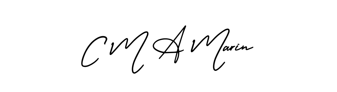 Make a beautiful signature design for name C M A Marin. Use this online signature maker to create a handwritten signature for free. C M A Marin signature style 3 images and pictures png