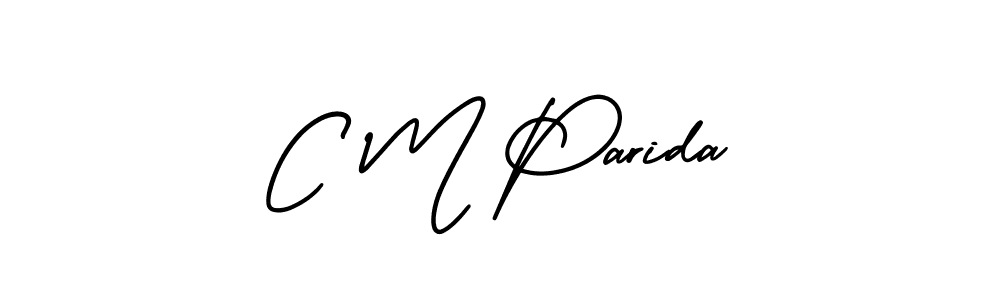 Create a beautiful signature design for name C M Parida. With this signature (AmerikaSignatureDemo-Regular) fonts, you can make a handwritten signature for free. C M Parida signature style 3 images and pictures png