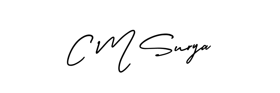 Make a short C M Surya signature style. Manage your documents anywhere anytime using AmerikaSignatureDemo-Regular. Create and add eSignatures, submit forms, share and send files easily. C M Surya signature style 3 images and pictures png