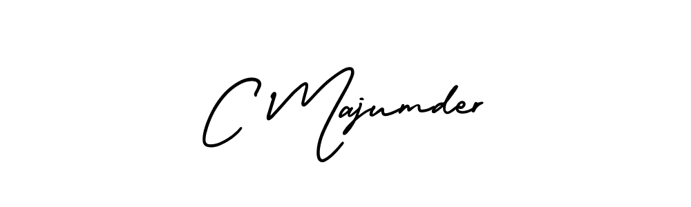 Create a beautiful signature design for name C Majumder. With this signature (AmerikaSignatureDemo-Regular) fonts, you can make a handwritten signature for free. C Majumder signature style 3 images and pictures png