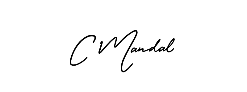 C Mandal stylish signature style. Best Handwritten Sign (AmerikaSignatureDemo-Regular) for my name. Handwritten Signature Collection Ideas for my name C Mandal. C Mandal signature style 3 images and pictures png