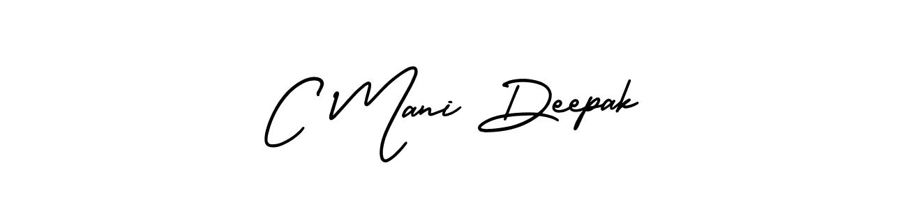 How to make C Mani Deepak signature? AmerikaSignatureDemo-Regular is a professional autograph style. Create handwritten signature for C Mani Deepak name. C Mani Deepak signature style 3 images and pictures png