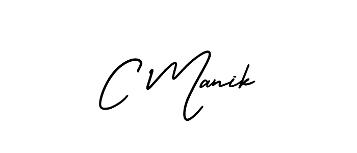 How to make C Manik signature? AmerikaSignatureDemo-Regular is a professional autograph style. Create handwritten signature for C Manik name. C Manik signature style 3 images and pictures png