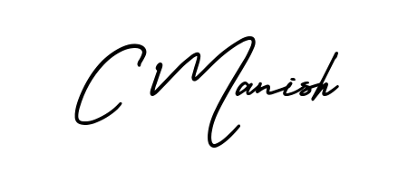 This is the best signature style for the C Manish name. Also you like these signature font (AmerikaSignatureDemo-Regular). Mix name signature. C Manish signature style 3 images and pictures png
