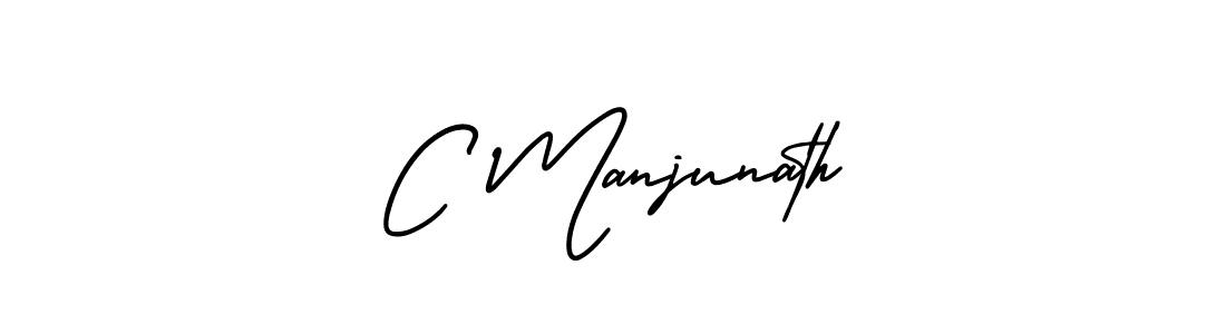 It looks lik you need a new signature style for name C Manjunath. Design unique handwritten (AmerikaSignatureDemo-Regular) signature with our free signature maker in just a few clicks. C Manjunath signature style 3 images and pictures png