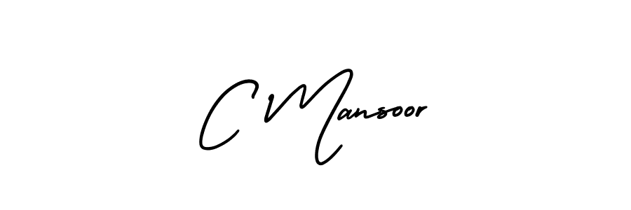 How to Draw C Mansoor signature style? AmerikaSignatureDemo-Regular is a latest design signature styles for name C Mansoor. C Mansoor signature style 3 images and pictures png