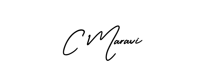 Use a signature maker to create a handwritten signature online. With this signature software, you can design (AmerikaSignatureDemo-Regular) your own signature for name C Maravi. C Maravi signature style 3 images and pictures png