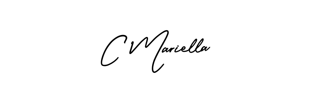 It looks lik you need a new signature style for name C Mariella. Design unique handwritten (AmerikaSignatureDemo-Regular) signature with our free signature maker in just a few clicks. C Mariella signature style 3 images and pictures png