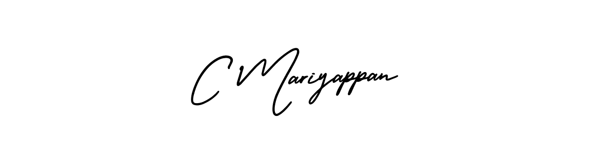 Design your own signature with our free online signature maker. With this signature software, you can create a handwritten (AmerikaSignatureDemo-Regular) signature for name C Mariyappan. C Mariyappan signature style 3 images and pictures png