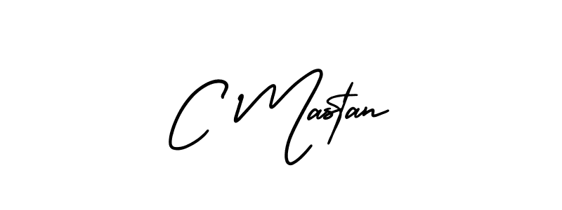 How to make C Mastan signature? AmerikaSignatureDemo-Regular is a professional autograph style. Create handwritten signature for C Mastan name. C Mastan signature style 3 images and pictures png