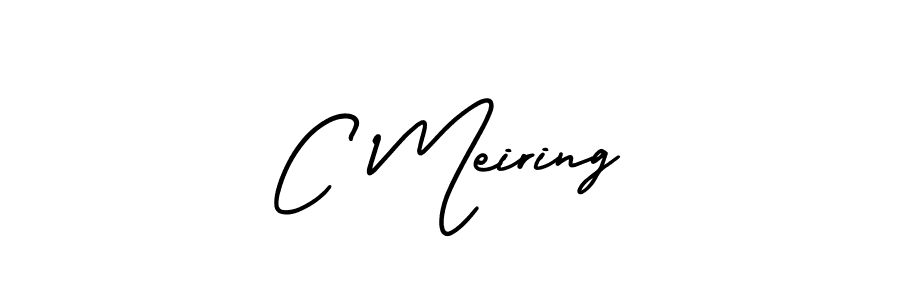 How to make C Meiring signature? AmerikaSignatureDemo-Regular is a professional autograph style. Create handwritten signature for C Meiring name. C Meiring signature style 3 images and pictures png