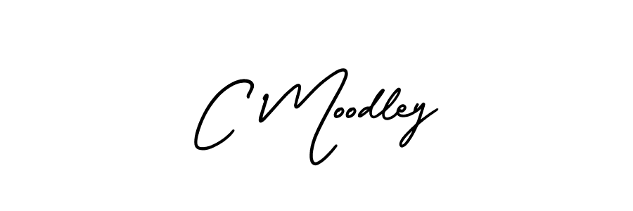 You should practise on your own different ways (AmerikaSignatureDemo-Regular) to write your name (C Moodley) in signature. don't let someone else do it for you. C Moodley signature style 3 images and pictures png