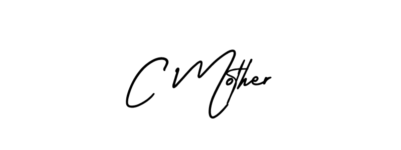 How to make C Mother name signature. Use AmerikaSignatureDemo-Regular style for creating short signs online. This is the latest handwritten sign. C Mother signature style 3 images and pictures png