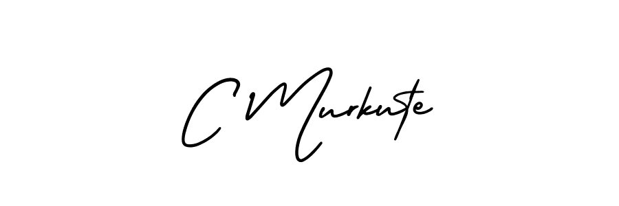 The best way (AmerikaSignatureDemo-Regular) to make a short signature is to pick only two or three words in your name. The name C Murkute include a total of six letters. For converting this name. C Murkute signature style 3 images and pictures png