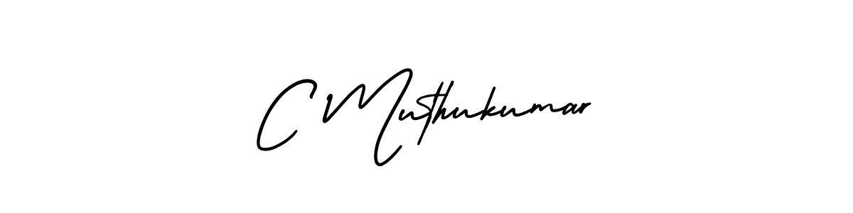 You should practise on your own different ways (AmerikaSignatureDemo-Regular) to write your name (C Muthukumar) in signature. don't let someone else do it for you. C Muthukumar signature style 3 images and pictures png