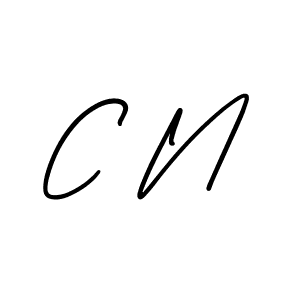 Design your own signature with our free online signature maker. With this signature software, you can create a handwritten (AmerikaSignatureDemo-Regular) signature for name C N. C N signature style 3 images and pictures png