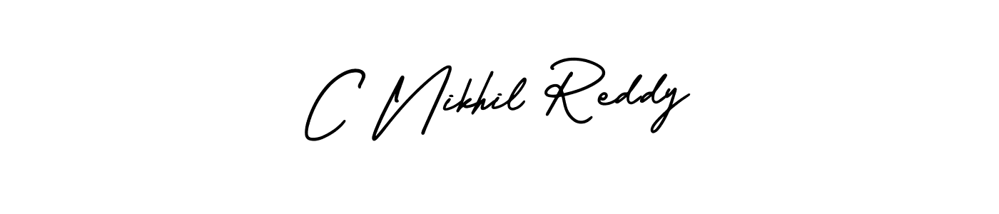 Similarly AmerikaSignatureDemo-Regular is the best handwritten signature design. Signature creator online .You can use it as an online autograph creator for name C Nikhil Reddy. C Nikhil Reddy signature style 3 images and pictures png