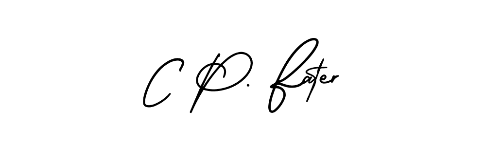 Best and Professional Signature Style for C P. Fater. AmerikaSignatureDemo-Regular Best Signature Style Collection. C P. Fater signature style 3 images and pictures png