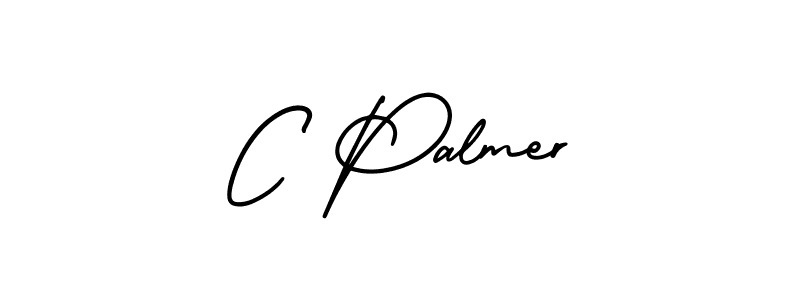Create a beautiful signature design for name C Palmer. With this signature (AmerikaSignatureDemo-Regular) fonts, you can make a handwritten signature for free. C Palmer signature style 3 images and pictures png