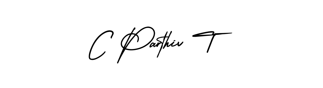 Check out images of Autograph of C Parthiv T name. Actor C Parthiv T Signature Style. AmerikaSignatureDemo-Regular is a professional sign style online. C Parthiv T signature style 3 images and pictures png