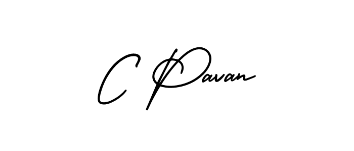 Also we have C Pavan name is the best signature style. Create professional handwritten signature collection using AmerikaSignatureDemo-Regular autograph style. C Pavan signature style 3 images and pictures png