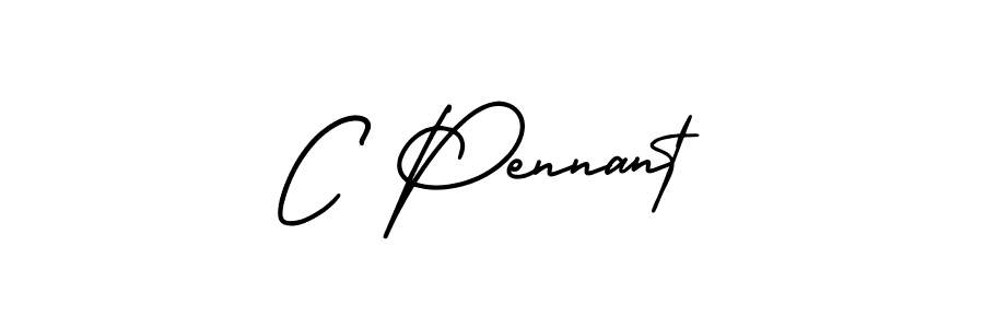 Make a beautiful signature design for name C Pennant. With this signature (AmerikaSignatureDemo-Regular) style, you can create a handwritten signature for free. C Pennant signature style 3 images and pictures png