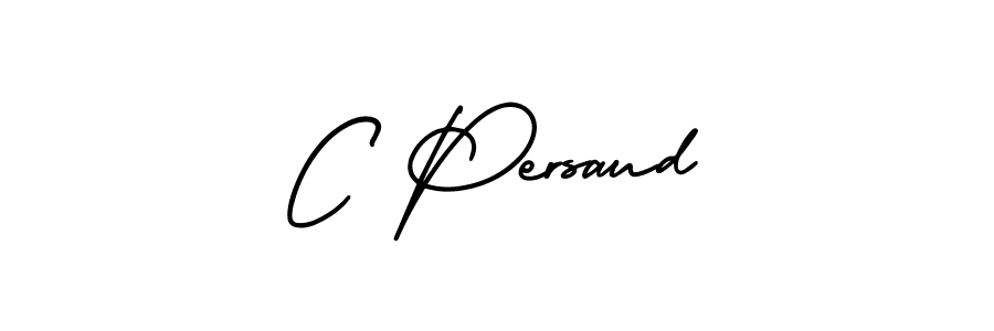 The best way (AmerikaSignatureDemo-Regular) to make a short signature is to pick only two or three words in your name. The name C Persaud include a total of six letters. For converting this name. C Persaud signature style 3 images and pictures png