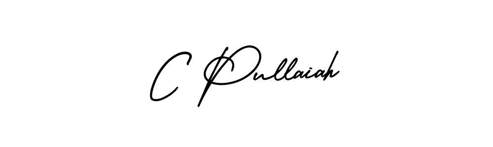 Design your own signature with our free online signature maker. With this signature software, you can create a handwritten (AmerikaSignatureDemo-Regular) signature for name C Pullaiah. C Pullaiah signature style 3 images and pictures png