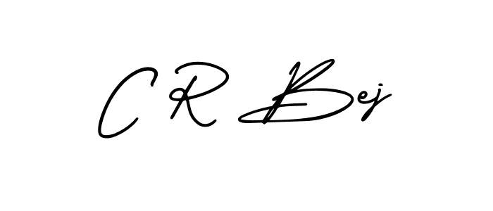 It looks lik you need a new signature style for name C R Bej. Design unique handwritten (AmerikaSignatureDemo-Regular) signature with our free signature maker in just a few clicks. C R Bej signature style 3 images and pictures png