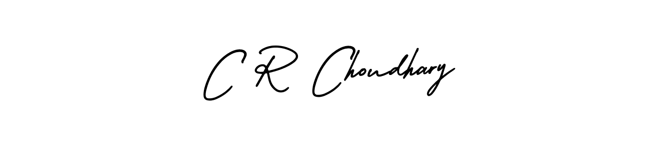 C R Choudhary stylish signature style. Best Handwritten Sign (AmerikaSignatureDemo-Regular) for my name. Handwritten Signature Collection Ideas for my name C R Choudhary. C R Choudhary signature style 3 images and pictures png