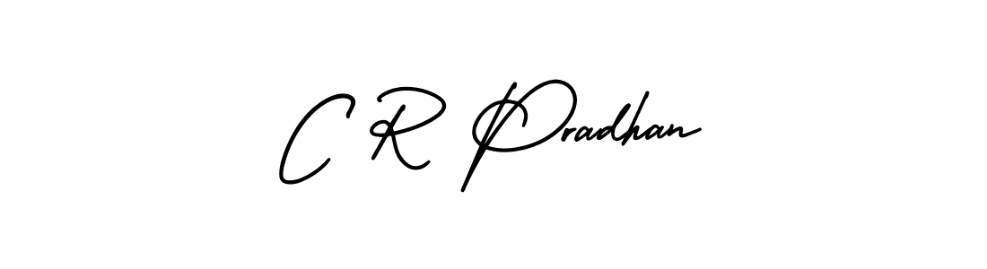 AmerikaSignatureDemo-Regular is a professional signature style that is perfect for those who want to add a touch of class to their signature. It is also a great choice for those who want to make their signature more unique. Get C R Pradhan name to fancy signature for free. C R Pradhan signature style 3 images and pictures png