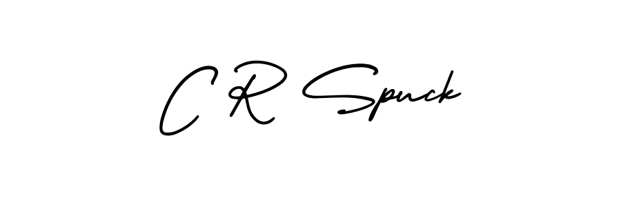 Best and Professional Signature Style for C R Spuck. AmerikaSignatureDemo-Regular Best Signature Style Collection. C R Spuck signature style 3 images and pictures png