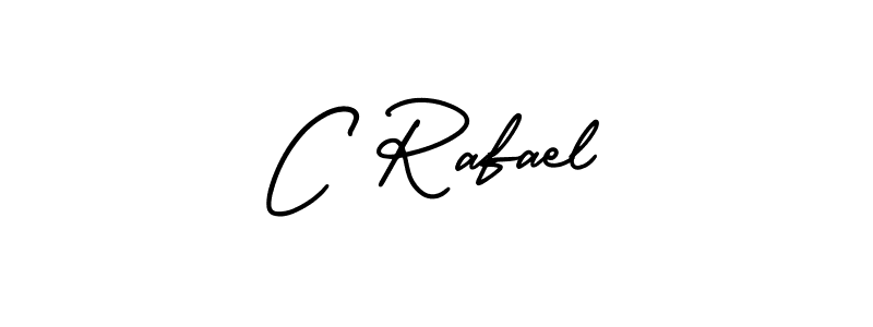 How to make C Rafael signature? AmerikaSignatureDemo-Regular is a professional autograph style. Create handwritten signature for C Rafael name. C Rafael signature style 3 images and pictures png