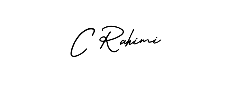 Make a beautiful signature design for name C Rahimi. Use this online signature maker to create a handwritten signature for free. C Rahimi signature style 3 images and pictures png